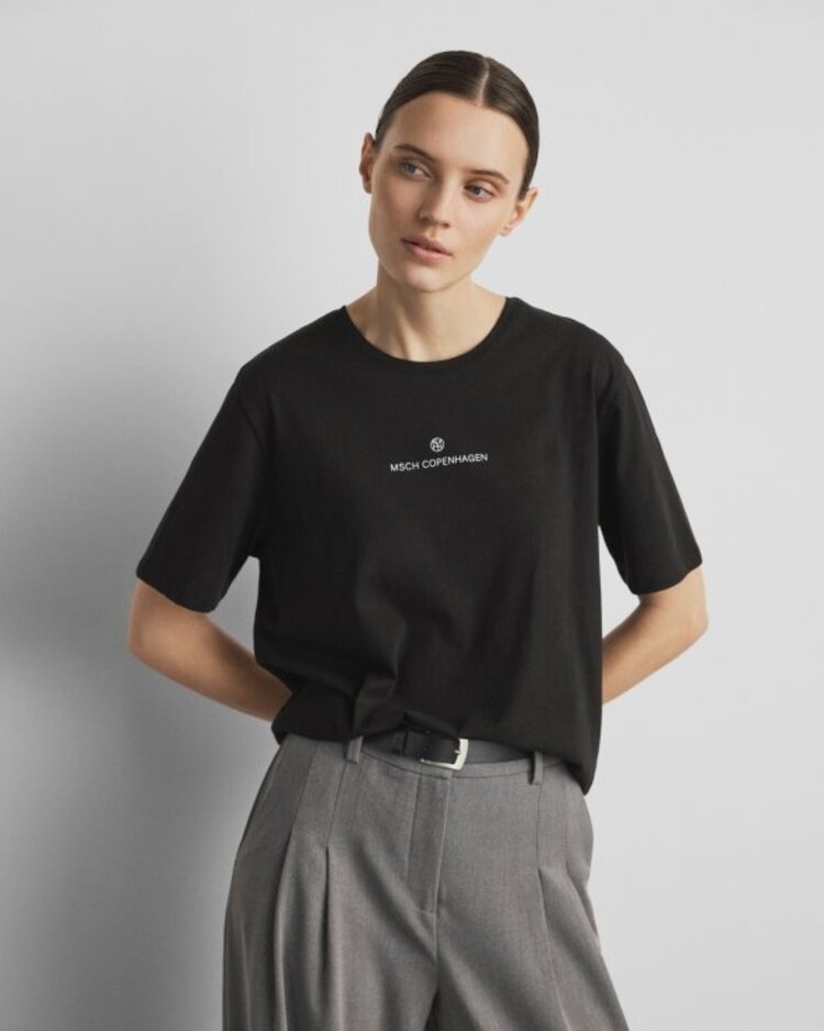 MSCH Theana Organic Icon Logo Tee Black/White