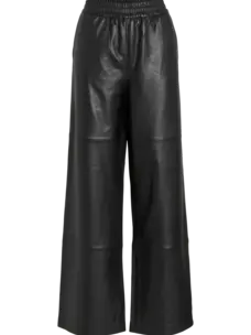 Rouge Edit Isabel HW FL WF Leather Trouser/PF Meteorite