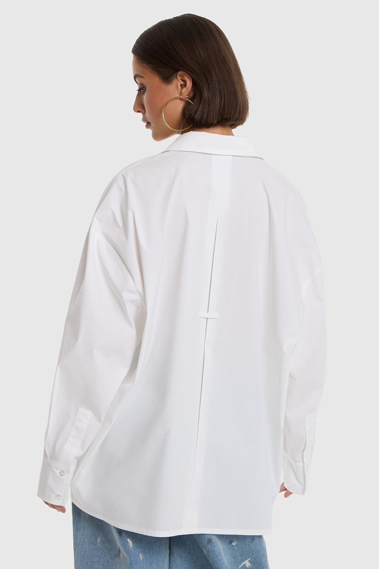 Alix The Label Ladies Woven Oversized Blouse Soft White
