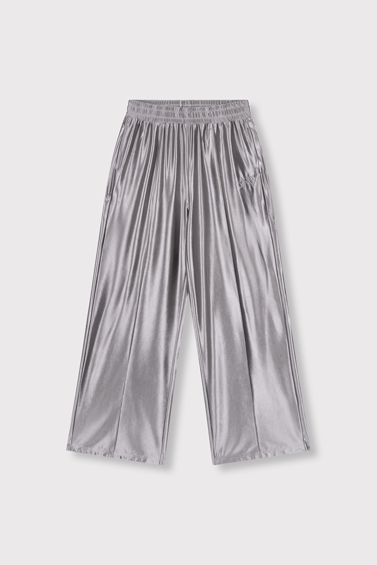 Alix The Label Ladies Woven Shiny Training Pants Silver