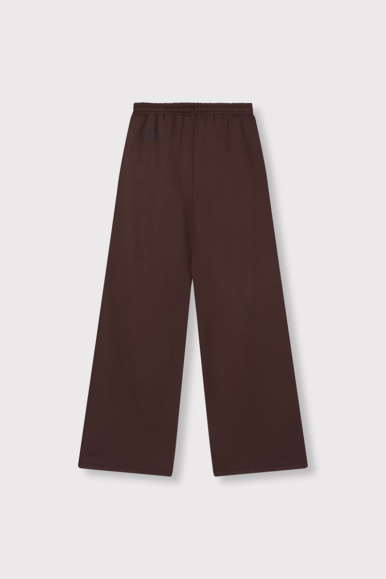 Alix The Label Ladies Knitted Piping Pants Warm Brown
