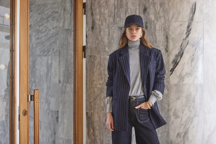Co'Couture NaidaCC Pin Power Blazer Navy