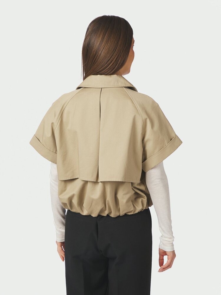 Neo Noir Lisha Trench Vest Taupe