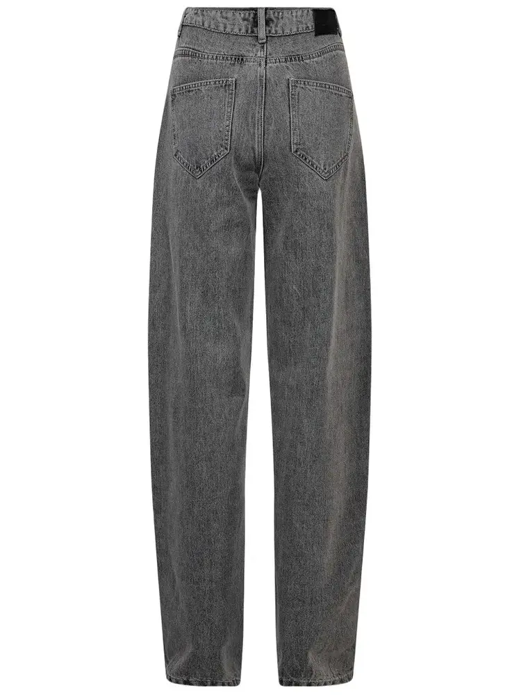Haute L'Amitié Flip Barrel Grey Tall Jeans