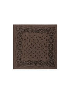 Neo Noir Adelina Paisley Knit Scarf Brown Melange