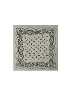 Neo Noir Adelina Paisley Knit Scarf Grey Melange