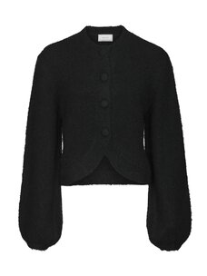 Neo Noir Gio Fluffy Knit Cardigan