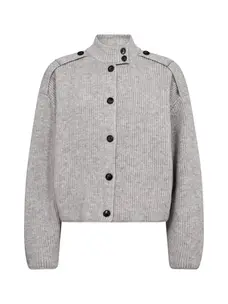 Co'Couture RowCC Ultility Cardigan Grey Melange