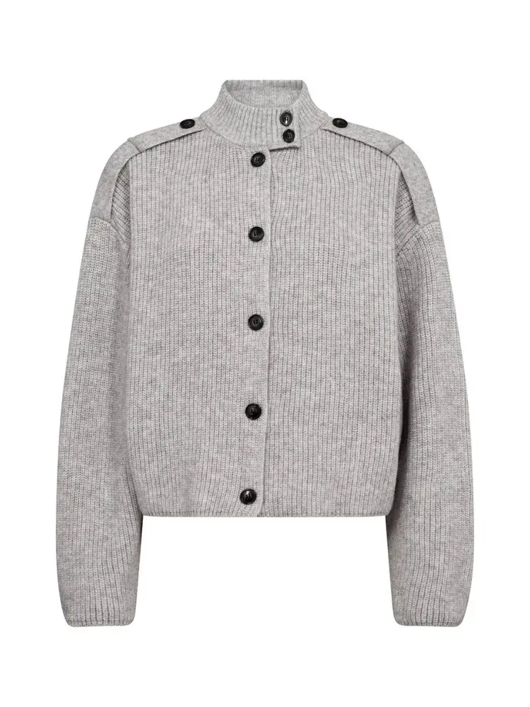 Co'Couture RowCC Ultility Cardigan Grey Melange