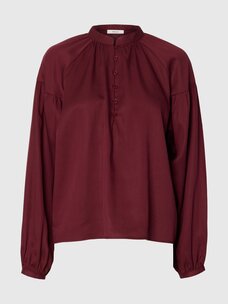 Selected Femme Donna LS Shirt Noos Tawny Port