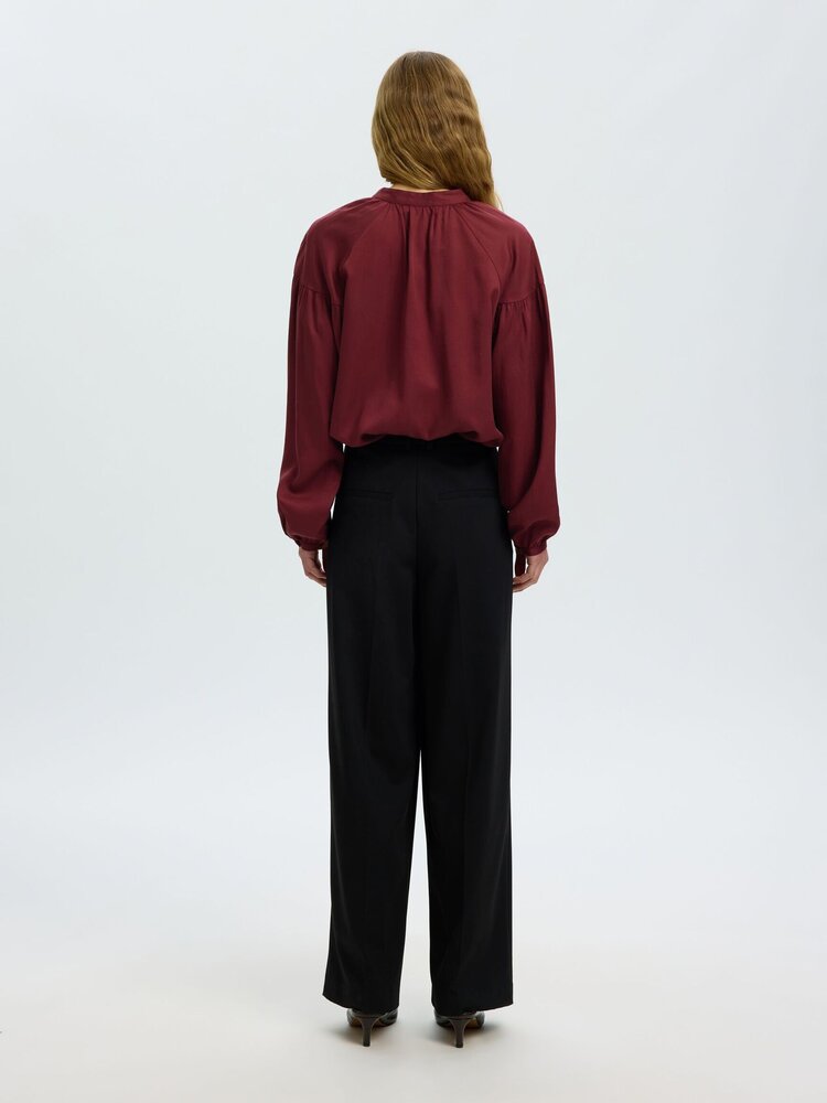 Selected Femme Donna LS Shirt Noos Tawny Port