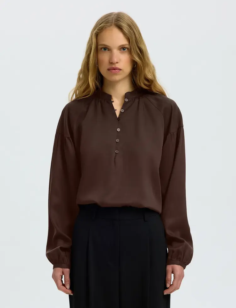 Selected Femme Donna LS Shirt Noos Delicioso