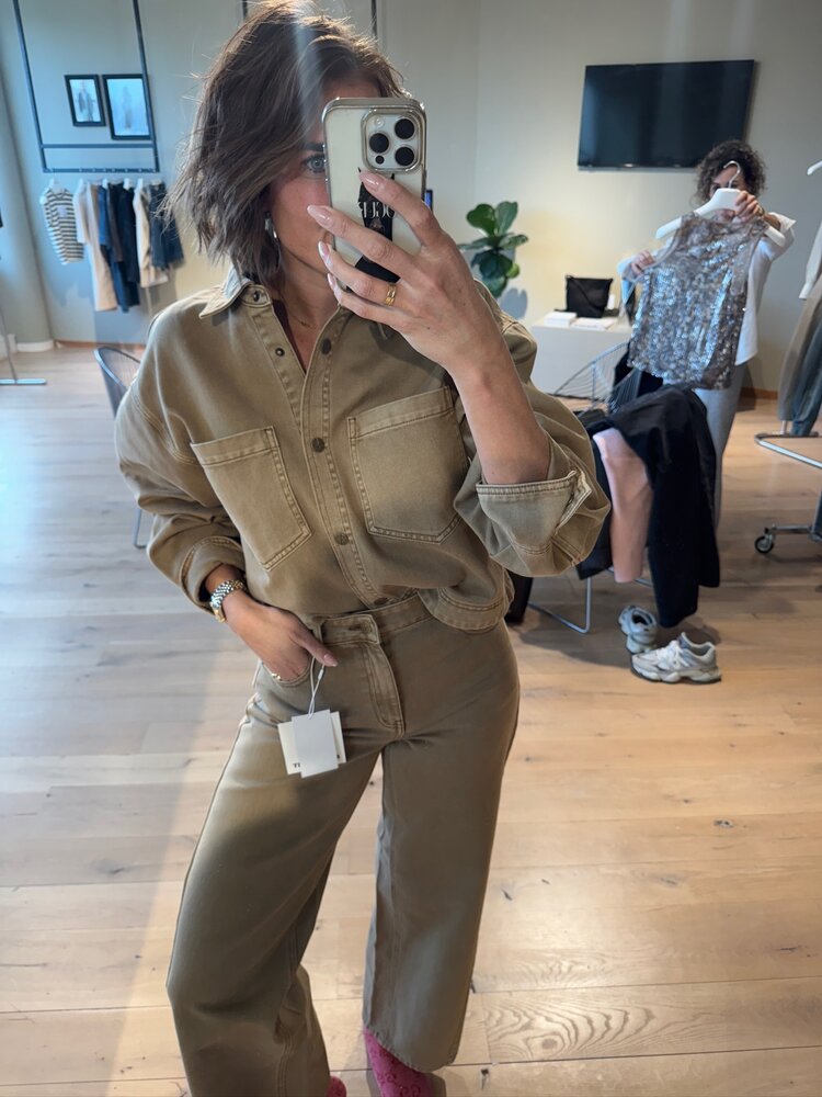 Rouge Edit Dana RW FL Jeans/PF Dull Gold