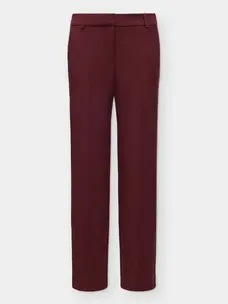 Selected Femme Rita MW Wide Pants Mel Noos Tawny Port Melange