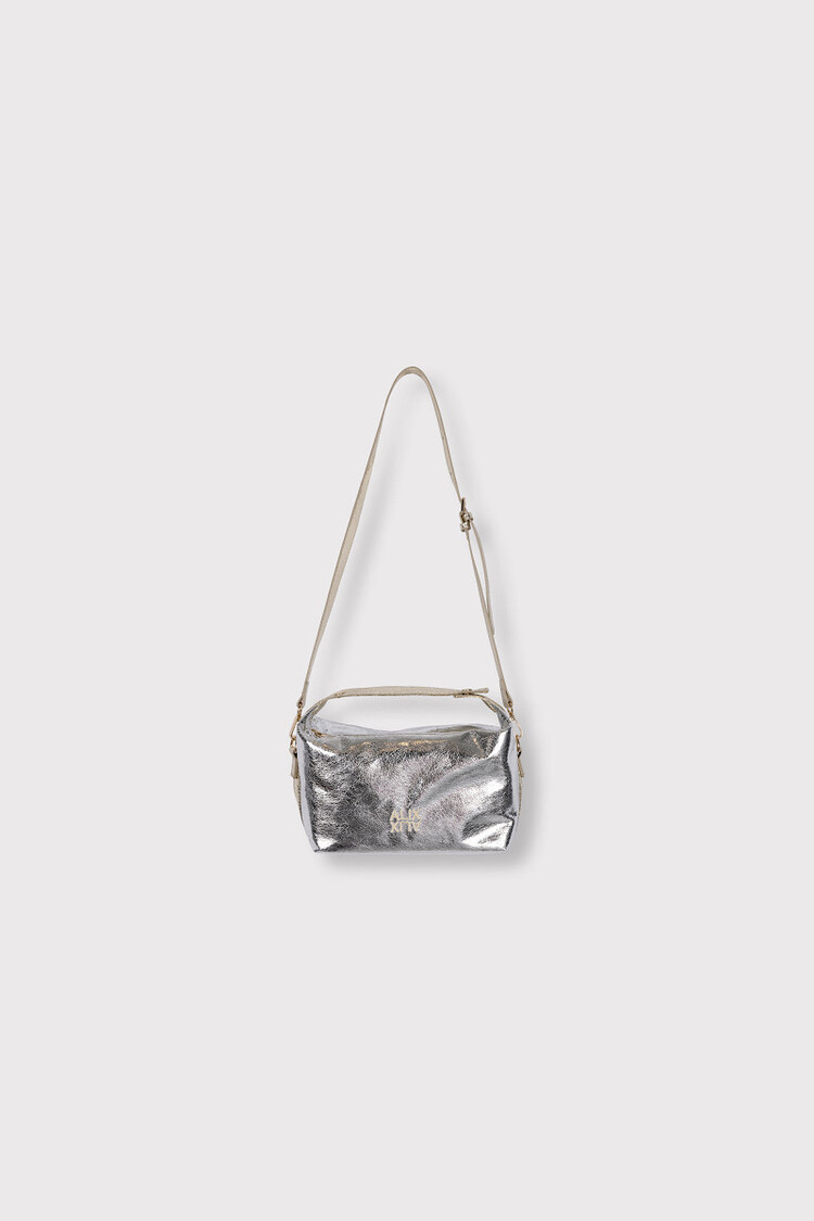 Alix The Label Ladies Woven Silver Bag