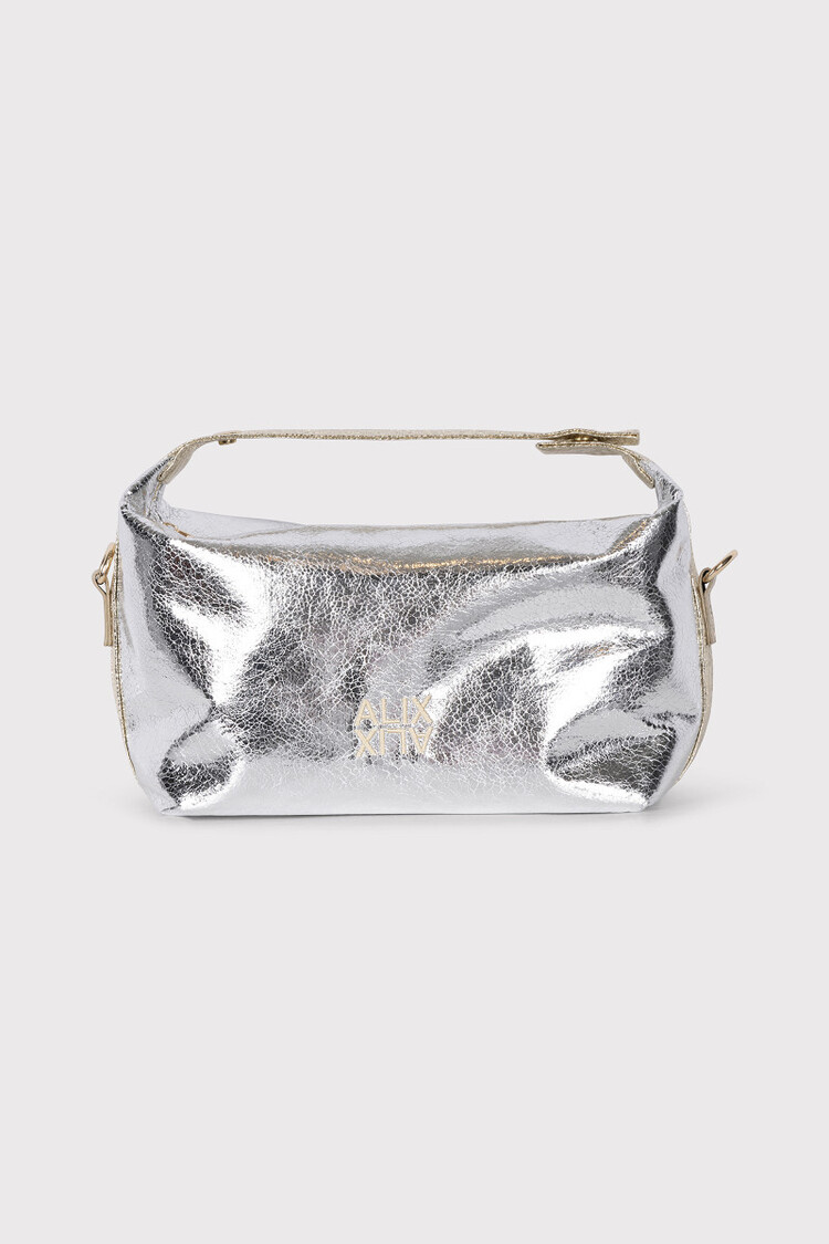 Alix The Label Ladies Woven Silver Bag