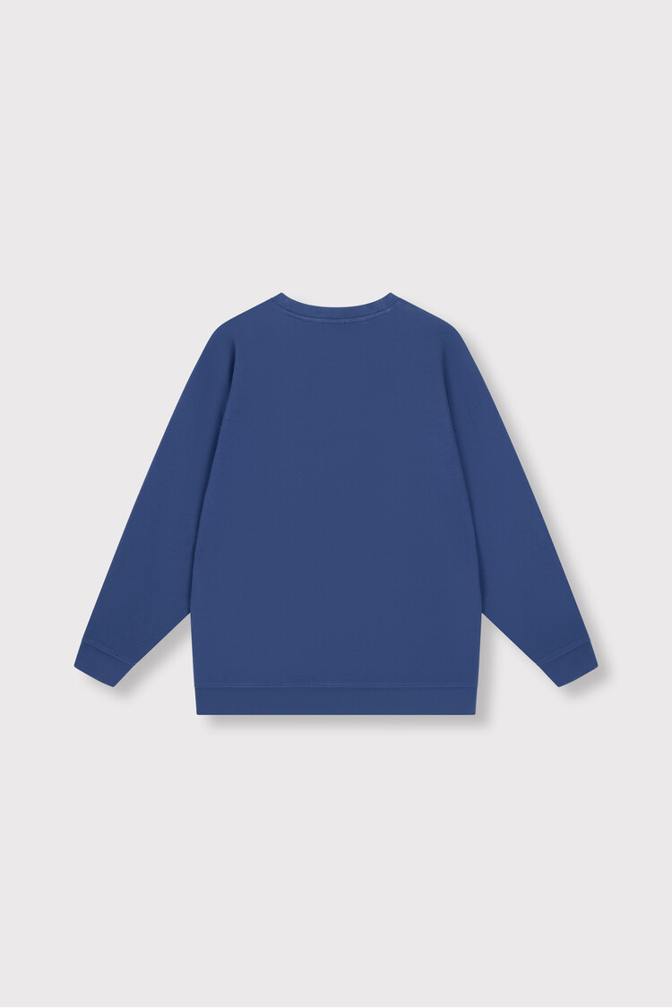 Alix The Label Ladies Knitted Sports Sweater Navy