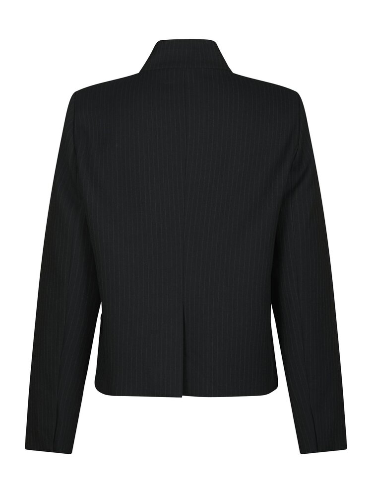 Neo Noir Tiria Slim Pinstripe Dark Navy