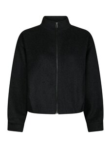 Neo Noir Florine Wool Bomber Jacket Antracit
