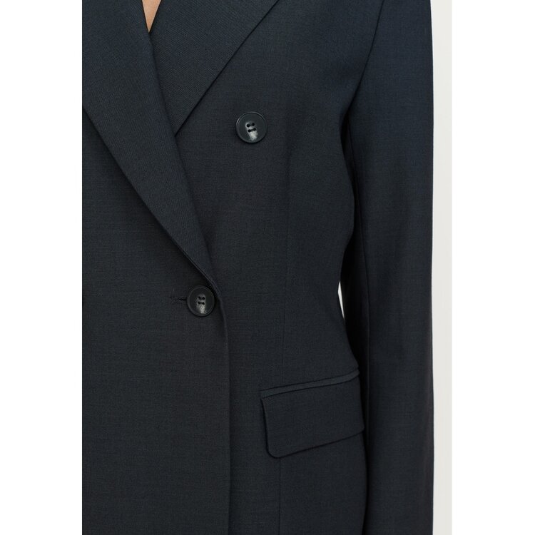 Soft Rebels Finley Blazer Dark Grey Melange