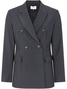 Soft Rebels Finley Blazer Dark Grey Melange