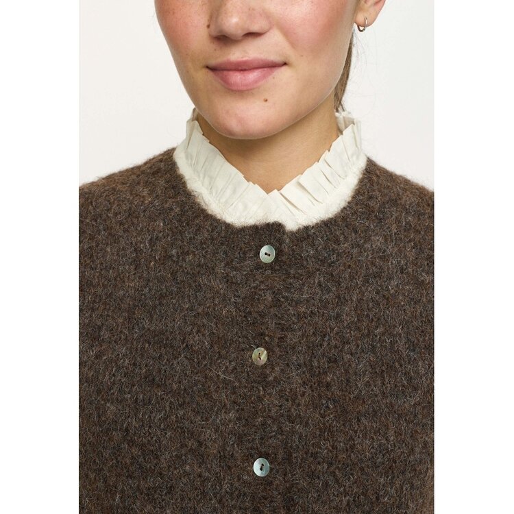 Soft Rebels Camilla Vest Knit Demitasse Melange