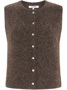 Soft Rebels Camilla Vest Knit Demitasse Melange