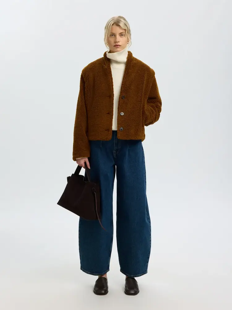 Selected Femme Isabel Teddy Jacket Monks Robe