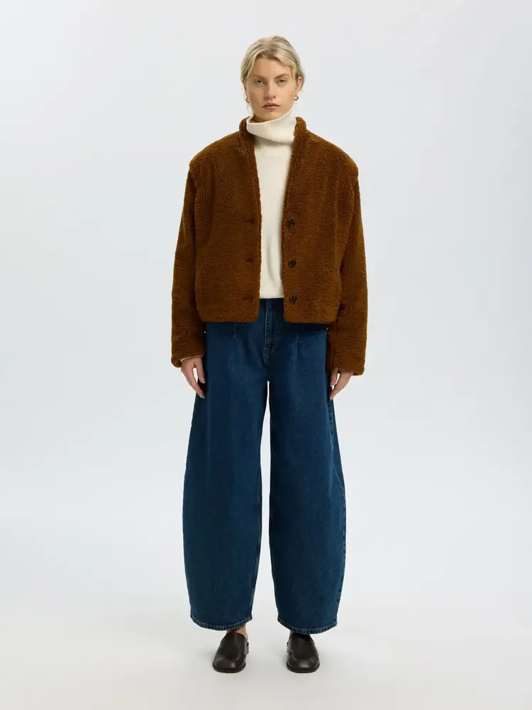 Selected Femme Isabel Teddy Jacket Monks Robe