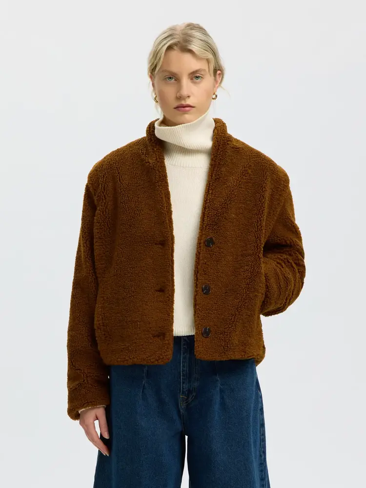 Selected Femme Isabel Teddy Jacket Monks Robe