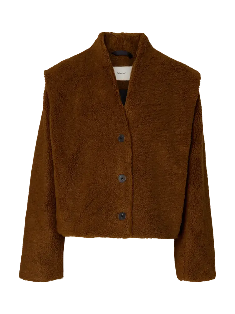 Selected Femme Isabel Teddy Jacket Monks Robe