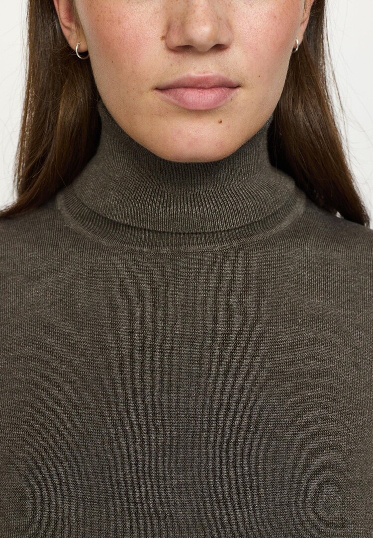 Soft Rebels Maria Rollneck Knit Canteen  Melange