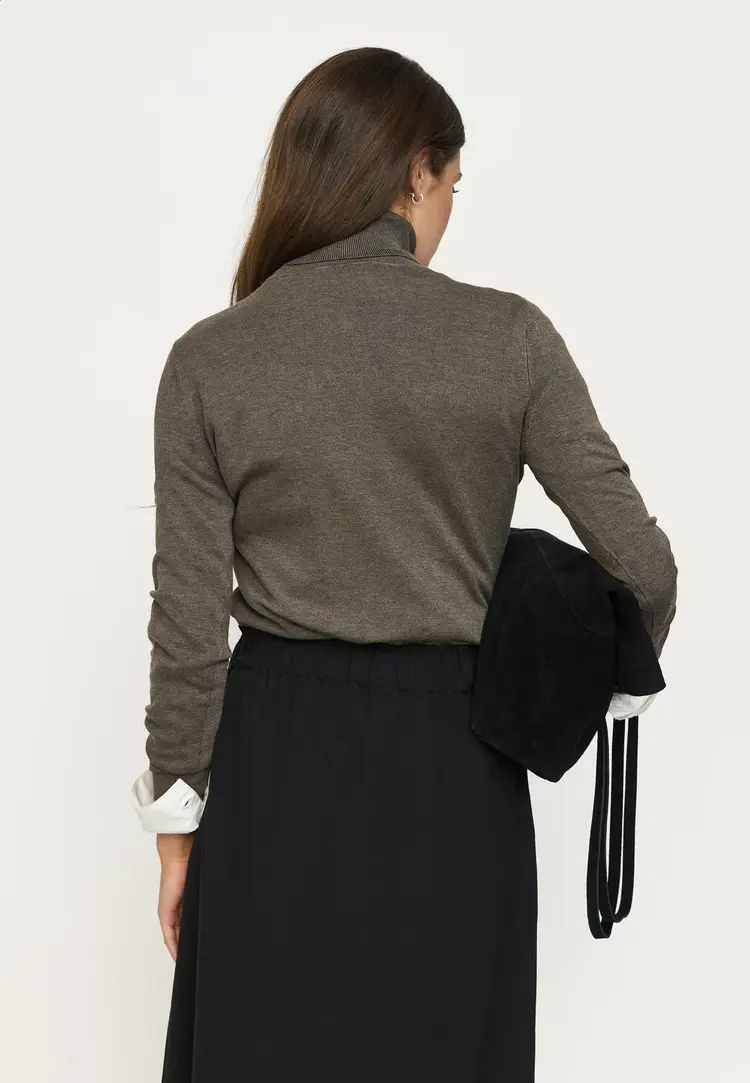 Soft Rebels Maria Rollneck Knit Canteen  Melange