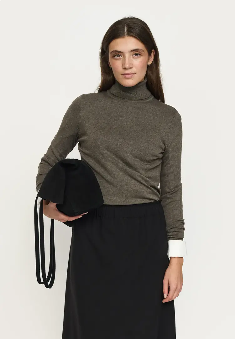 Soft Rebels Maria Rollneck Knit Canteen  Melange