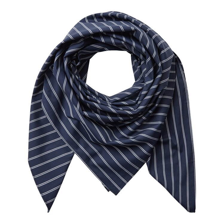 Co'Couture SomoCC Stripe Scarf Navy