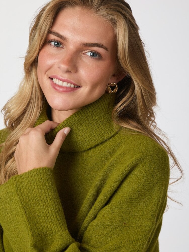 Neo Noir Naline Knit Blouse Sage Green