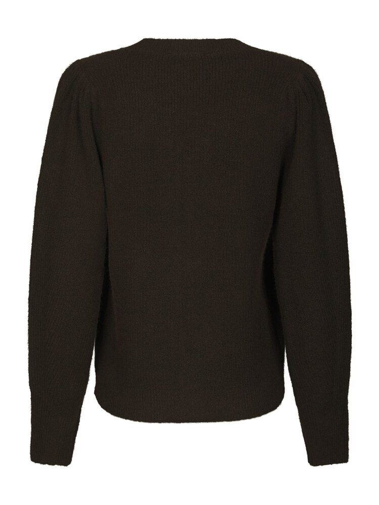 Neo Noir Nuna Knit Cardigan Brown
