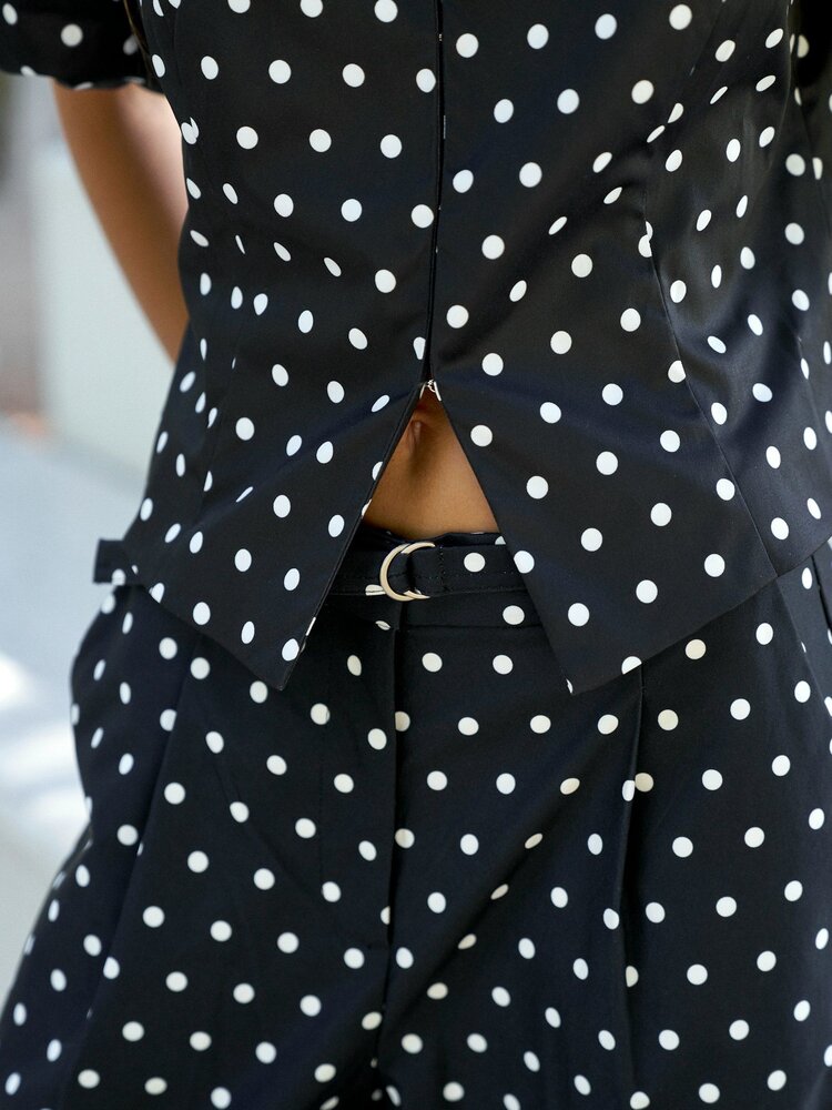 Neo Noir Malba Dot Pants Black