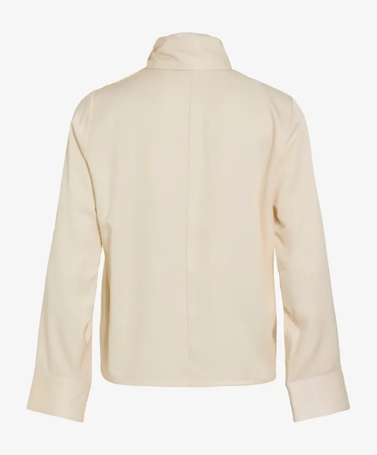 Rouge Edit Aspen L/S High Neck Top Pelican
