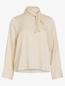 Rouge Edit Aspen L/S High Neck Top Pelican