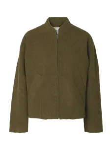 Selected Femme Jacqueline Wool Blend Jacket Noos Fir Green/Melange