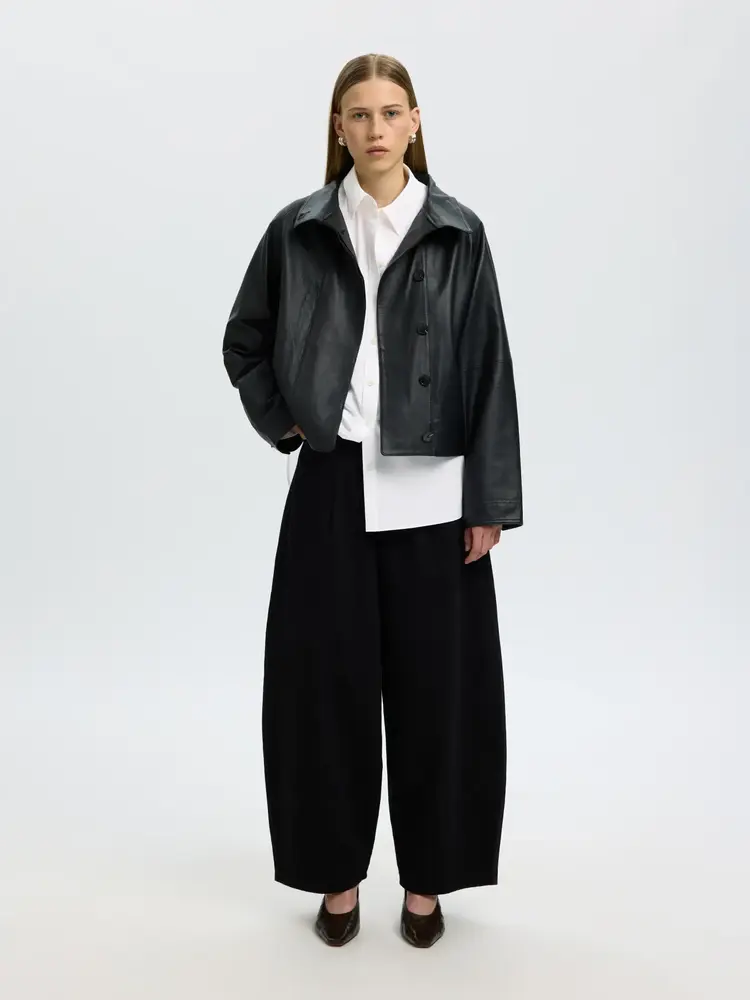Selected Femme Dannie LS Oversized Shirt Noos Bright White