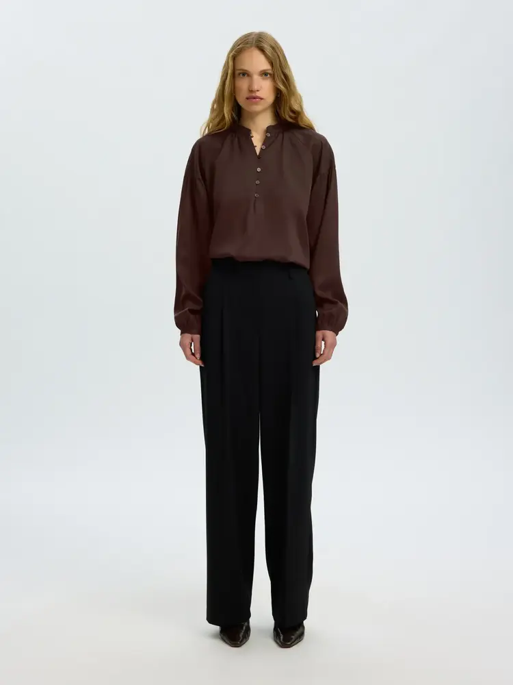 Selected Femme Donna LS Shirt Noos Egret