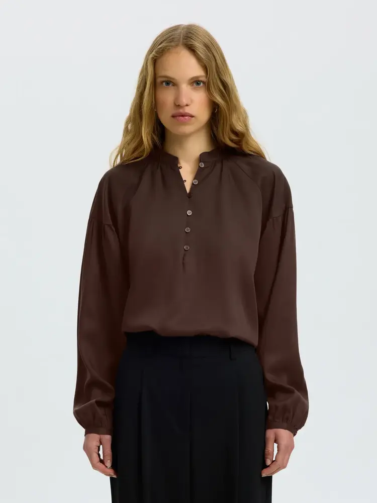 Selected Femme Donna LS Shirt Noos Egret