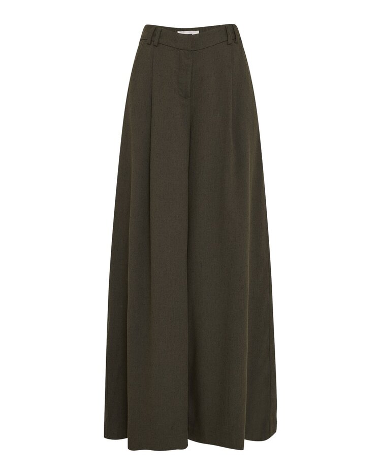 MSCH Cabrie HW Pants Forest N Melange