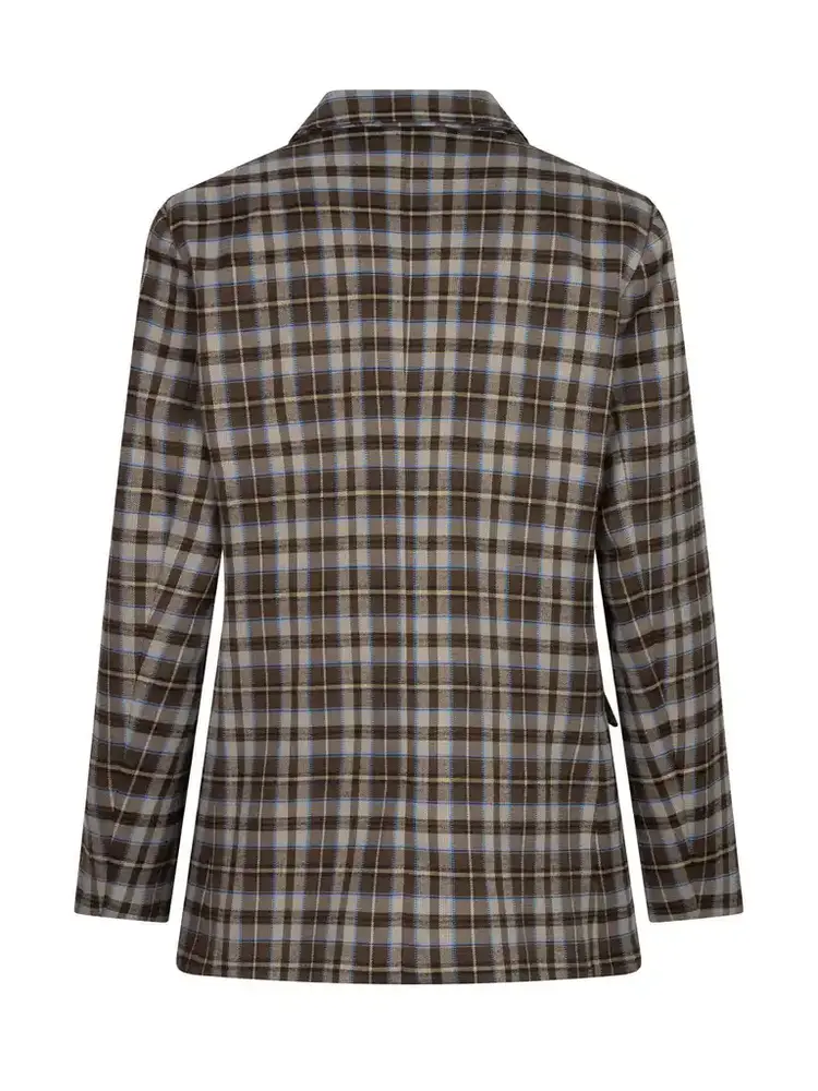 Ydence Blazer Novalee Brown/Blue Check