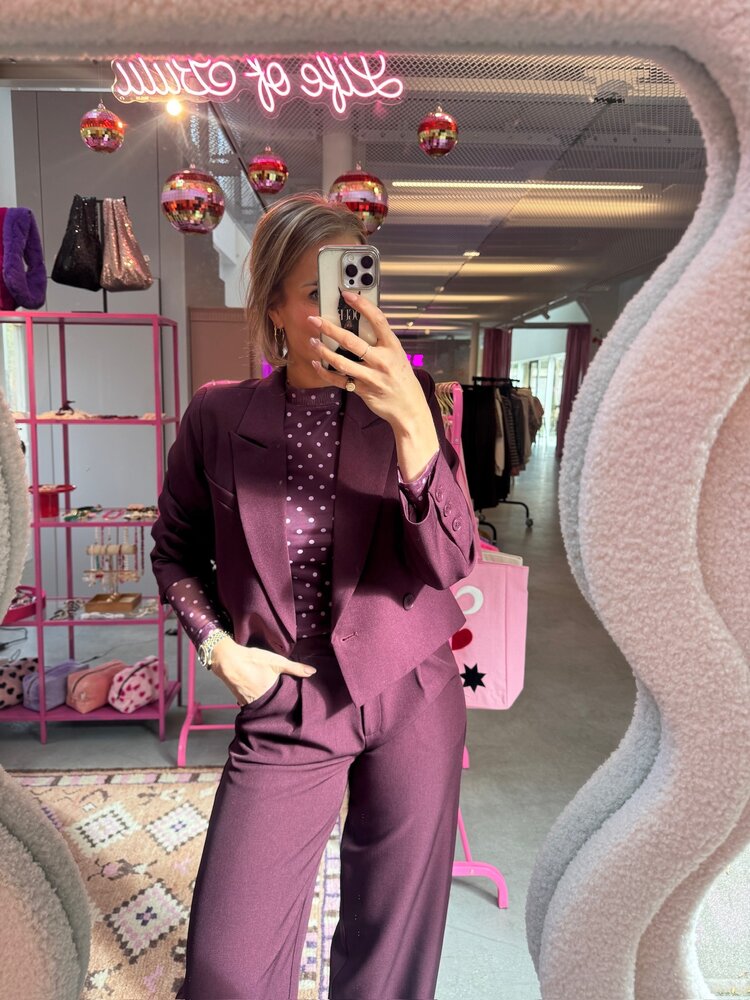 Ydence Blazer Ayla Aubergine