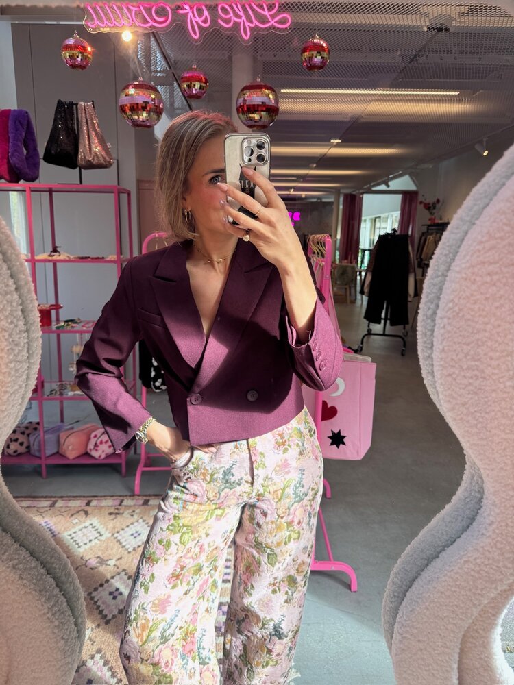 Ydence Blazer Ayla Aubergine