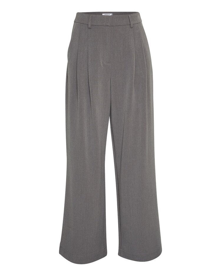 MSCH Henrika HW Pants Grey Melange