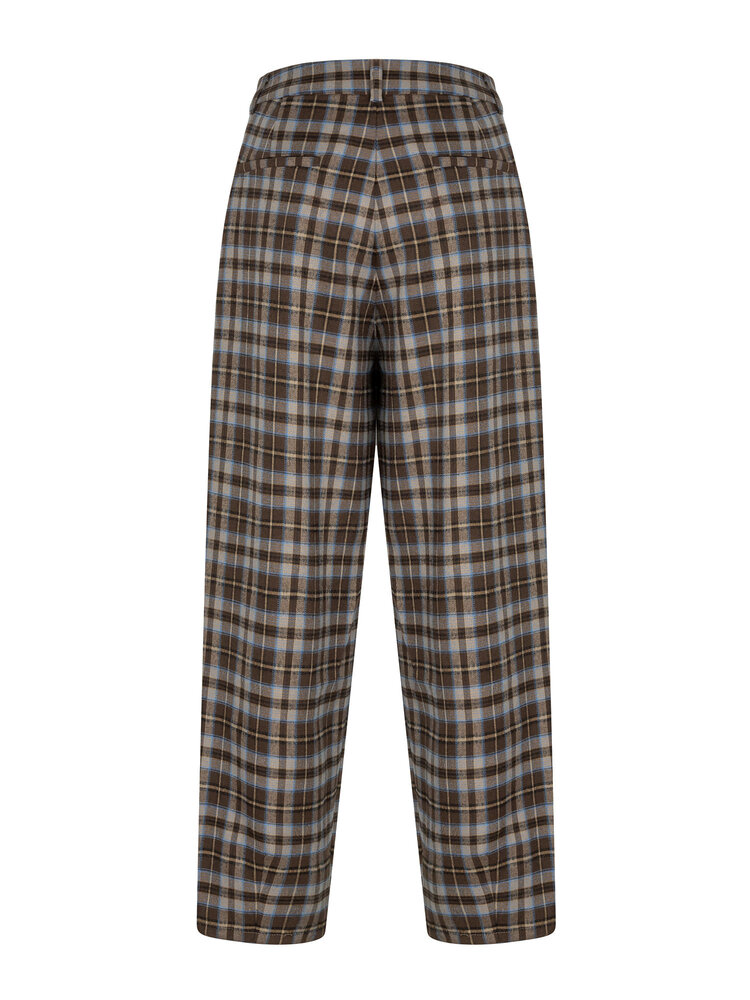 Ydence Pants Florance Brown/Blue Check